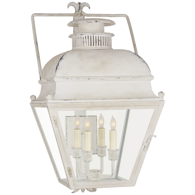 product image of Holborn Small Bracketed Wall Lantern in Old White with Clear Glass by Chapman & Myers 516