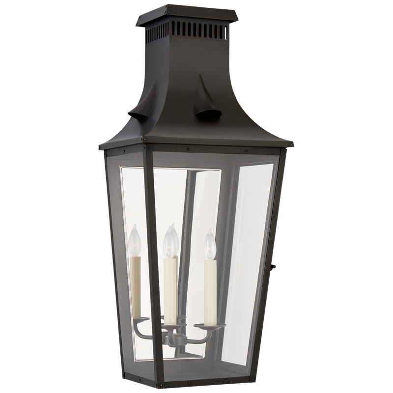media image for Belaire Large 3/4 Wall Lantern by Chapman & Myers 210