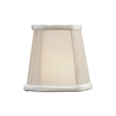 product image of 3.5" x 5" x 5" Silk Pleated Corner Candle Clip Shade by Chapman & Myers 564
