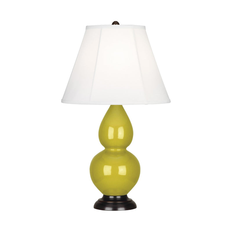 media image for citron glazed ceramic double gourd accent lamp by robert abbey ra ci10 5 231