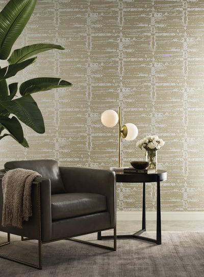 product image for Velveteen Gold/Neutral Wallpaper from the Modern Artisan II Collection by Candice Olson 78