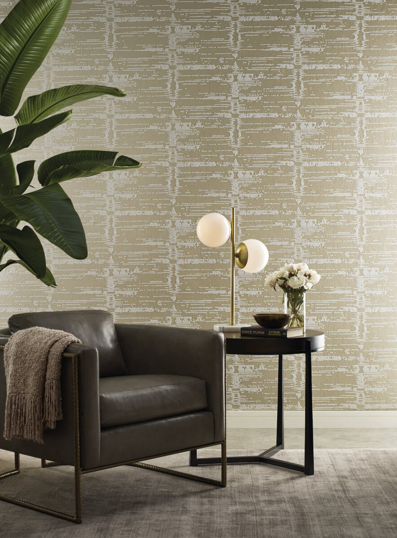 media image for Velveteen Gold/Neutral Wallpaper from the Modern Artisan II Collection by Candice Olson 295