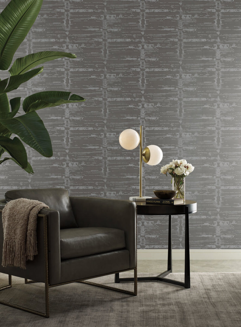 media image for Velveteen Grey/Neutral Wallpaper from the Modern Artisan II Collection by Candice Olson 221