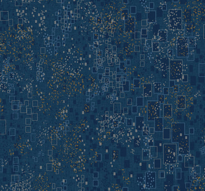 product image of Gilded Confetti Navy Wallpaper from the Modern Artisan II Collection by Candice Olson 577