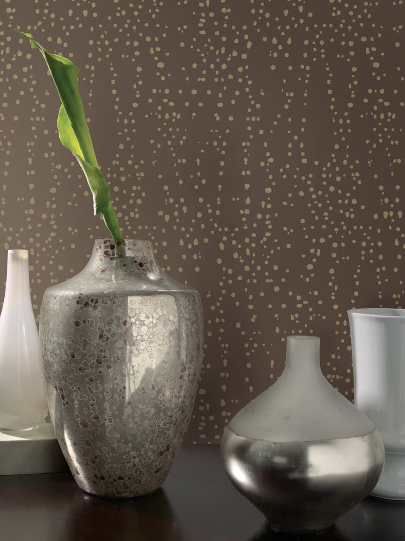 media image for Star Struck Brown/Gold Wallpaper from the Modern Artisan II Collection by Candice Olson 278