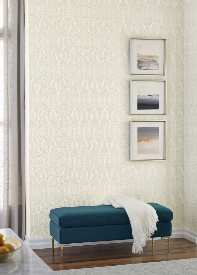 media image for Cafe Society Cream Wallpaper from the Modern Artisan II Collection by Candice Olson 223