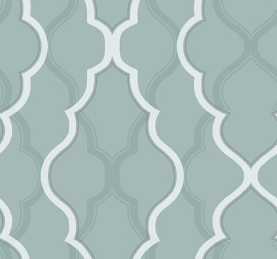 product image of Double Damask Teal Wallpaper from the Modern Artisan II Collection by Candice Olson 510