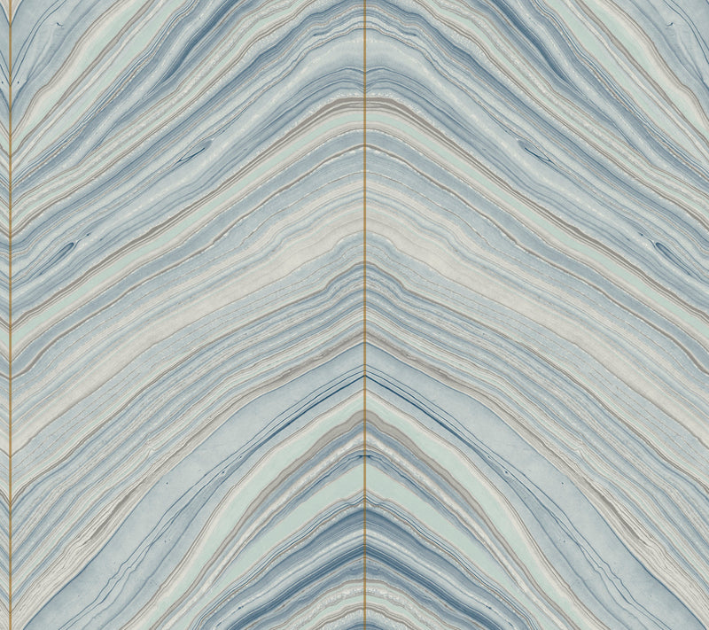 media image for Onyx Strata Blue Wallpaper from the Modern Artisan II Collection by Candice Olson 216