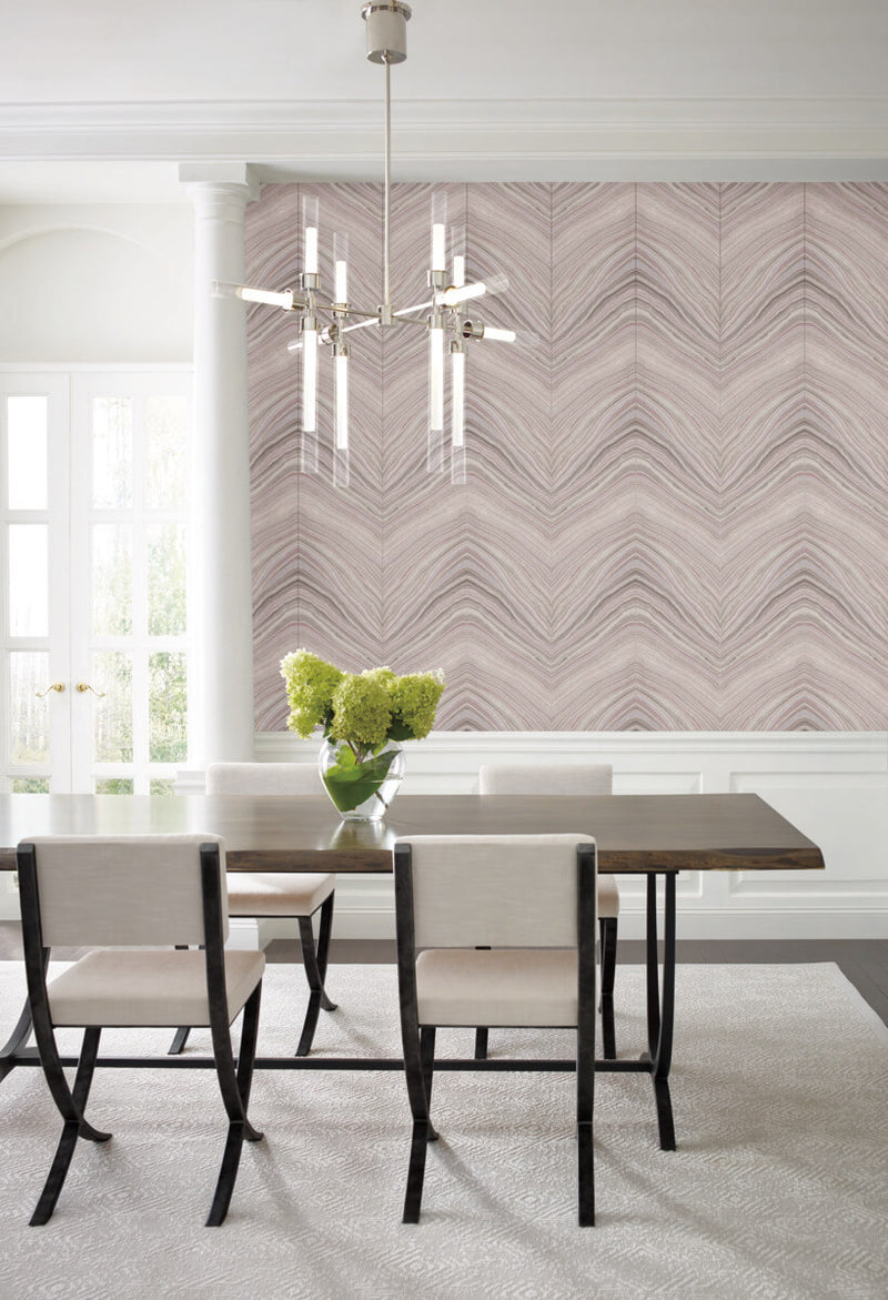 media image for Onyx Strata Pink/Purple Wallpaper from the Modern Artisan II Collection by Candice Olson 222
