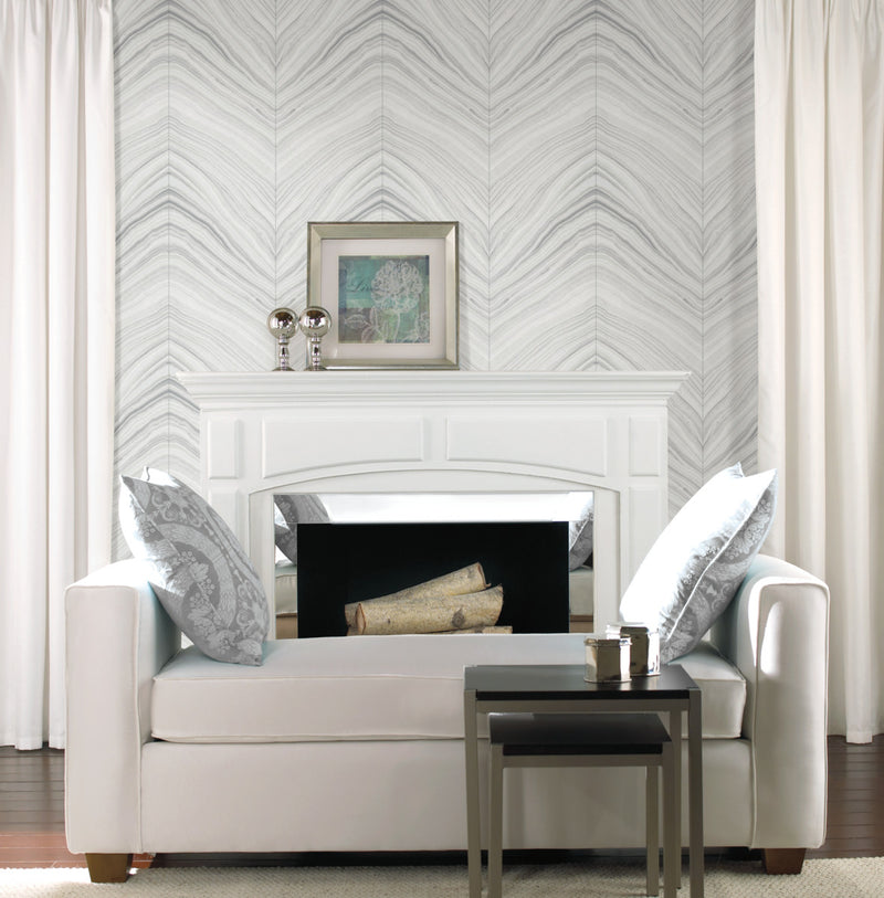 media image for Onyx Strata Grey Wallpaper from the Modern Artisan II Collection by Candice Olson 299