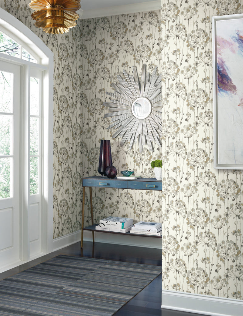 media image for Flourish Beige Wallpaper from the Modern Artisan II Collection by Candice Olson 299