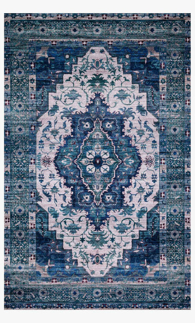 product image for Cielo Rug in Ivory & Turquoise by Justina Blakeney for Loloi 6