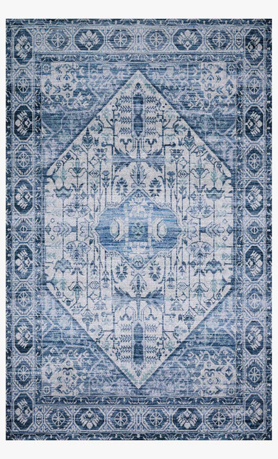 product image of Cielo Rug in Ivory & Denim design by Justina Blakeney for Loloi 582