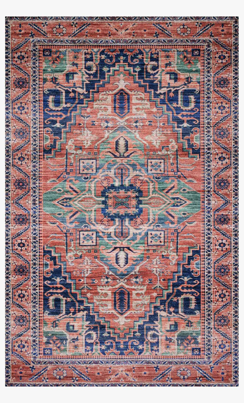 media image for Cielo Rug in Coral & Multi by Justina Blakeney for Loloi 227