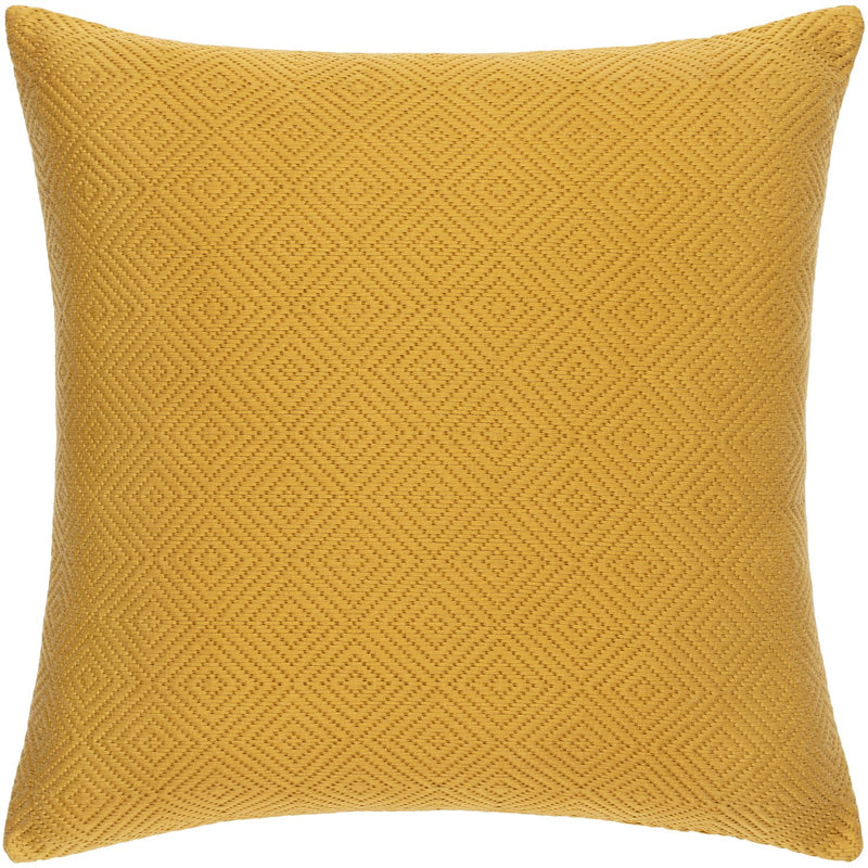 media image for Camilla CIL-001 Hand Woven Square Pillow in Mustard & Camel by Surya 284