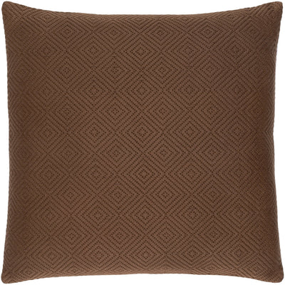 product image of Camilla CIL-002 Hand Woven Square Pillow in Camel & Dark Brown by Surya 513