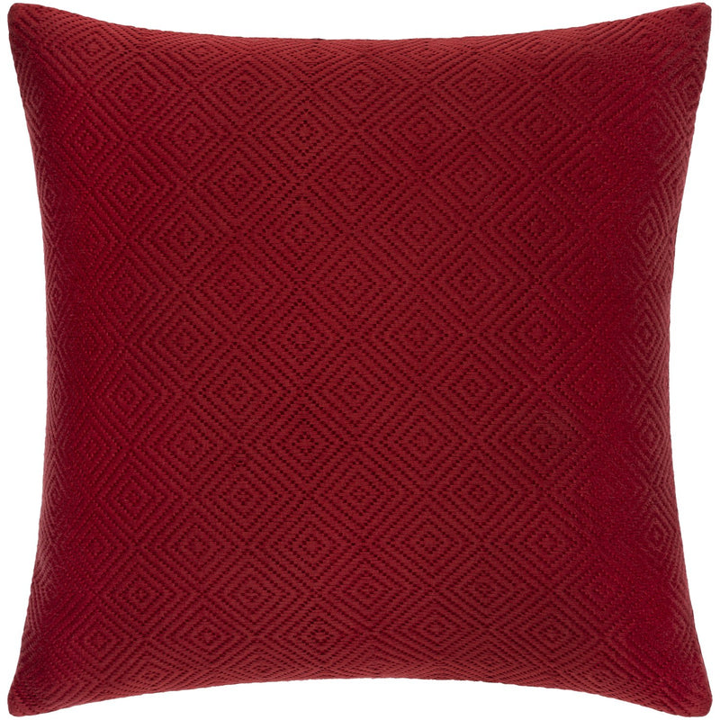 media image for Camilla CIL-004 Hand Woven Square Pillow in Dark Coral & Dark Red by Surya 238