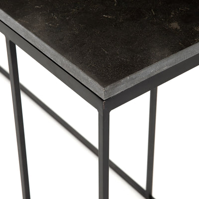 product image for harlow console table in bluestone gunmetal 4 21