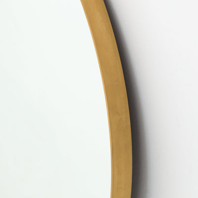 product image for Bellvue Round Mirror In Polished Brass 60