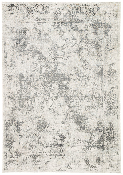 product image of Yvie Abstract White & Gray Area Rug design by Jaipur Living 577