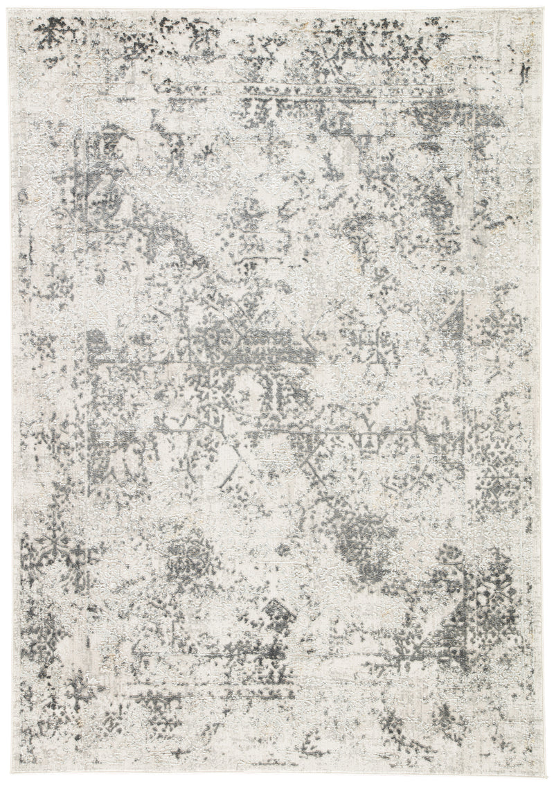 media image for Yvie Abstract White & Gray Area Rug design by Jaipur Living 278