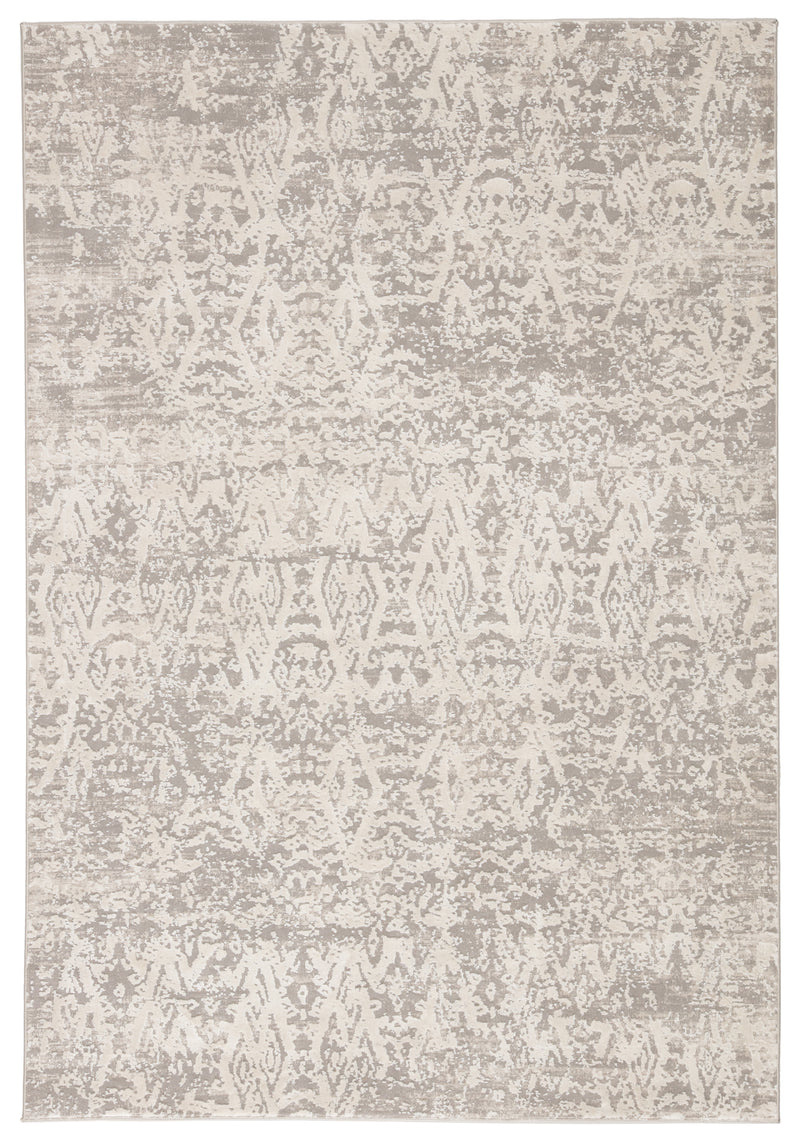 media image for Kata Geometric Rug in Steeple Gray & Bone White design by Jaipur Living 240