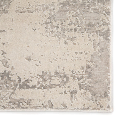 product image for Brixt Abstract Gray & Ivory Area Rug 94
