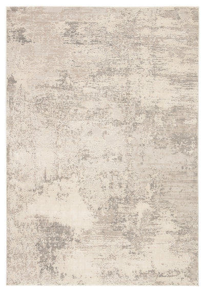 product image for Brixt Abstract Gray & Ivory Area Rug 92