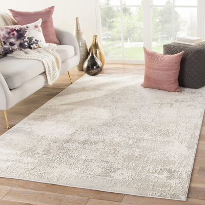 product image for Brixt Abstract Gray & Ivory Area Rug 80