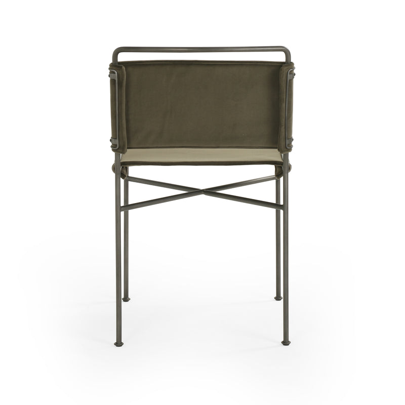 media image for Wharton Dining Chair in Modern Velvet Loden by BD Studio 253