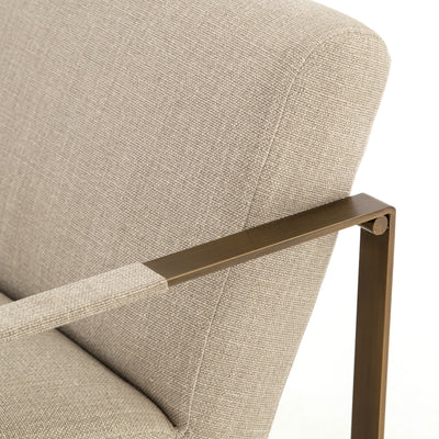 product image for Jules Chair In Stonewash Print Ecru 31