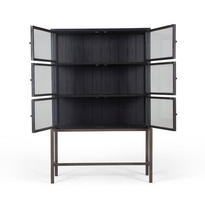 product image for Spencer Curio Cabinet In Drifted Black 37
