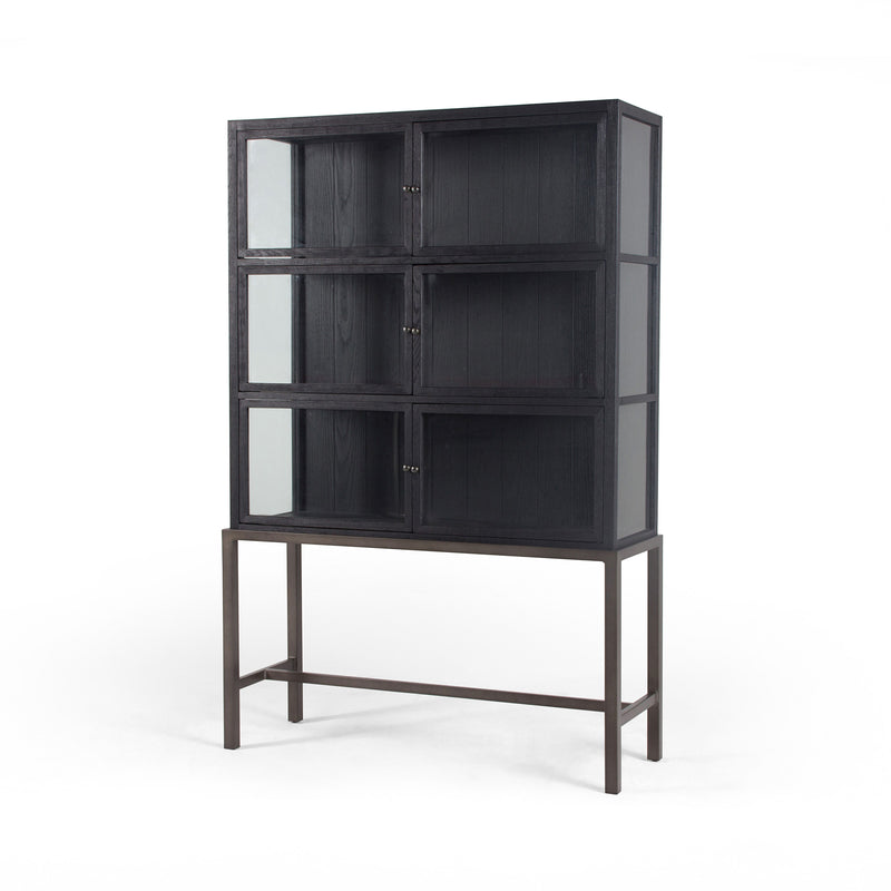 media image for Spencer Curio Cabinet In Drifted Black 262