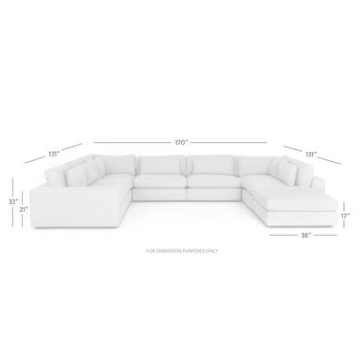product image for Bloor 7 Pc Sectional Ottoman In Essence Natural 38