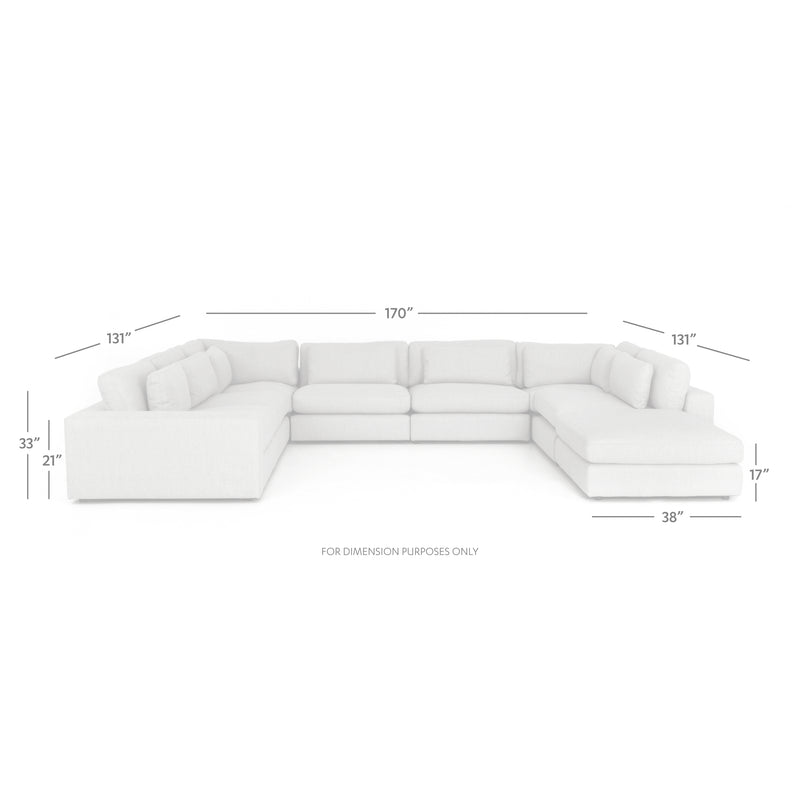 media image for Bloor 7 Pc Sectional Ottoman In Essence Natural 246