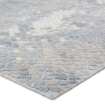 product image for Clamor Conlan Hand Knotted Gray & Light Blue Rug 2 7