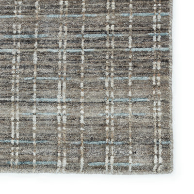 product image for Clamor Thaddea Hand Knotted Gray & Blue Rug 4 53