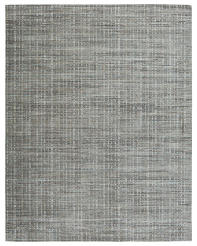 product image for Clamor Thaddea Hand Knotted Gray & Blue Rug 1 1