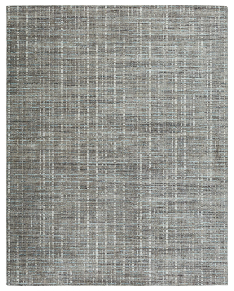 media image for Clamor Thaddea Hand Knotted Gray & Blue Rug 1 267