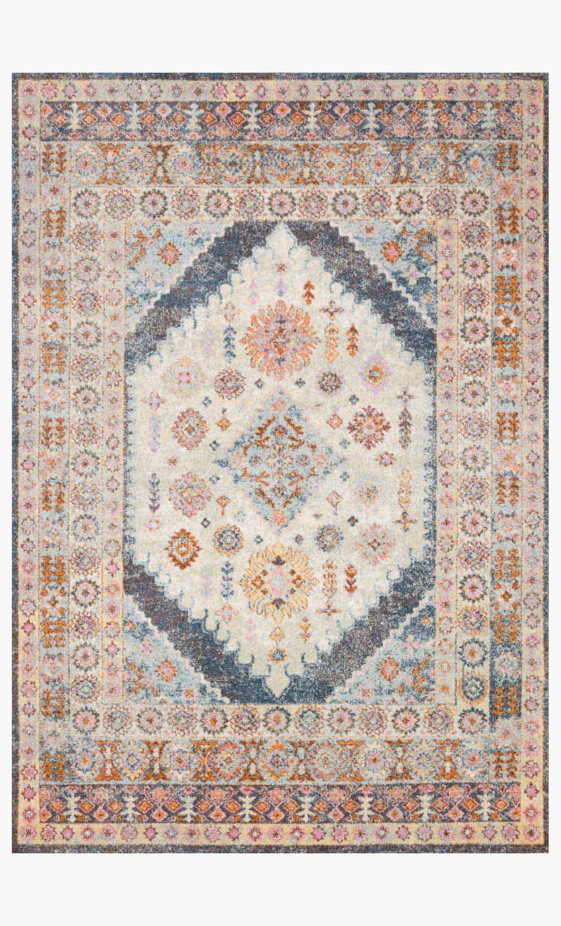 media image for Clara Rug in Pebble & Fiesta by Loloi 257