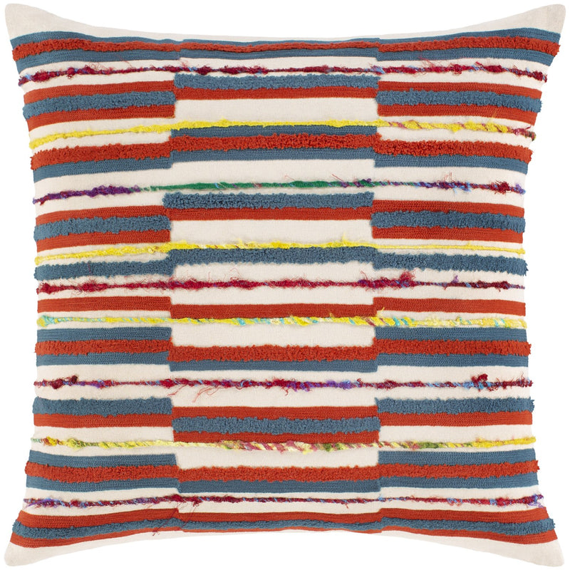 media image for Callie CLI-003 Woven Square Pillow in Burnt Orange & Butter by Surya 254