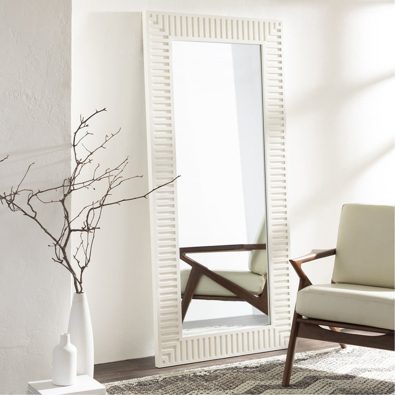 media image for Colossae CLO-001 Rectangular Mirror in White by Surya 231