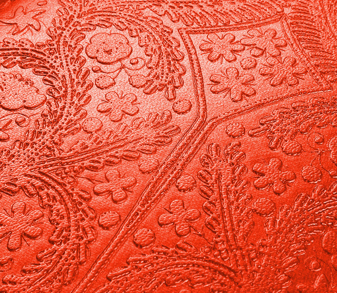 media image for Paseo Embossed Scarlet Notebook design by Christian Lacroix 262