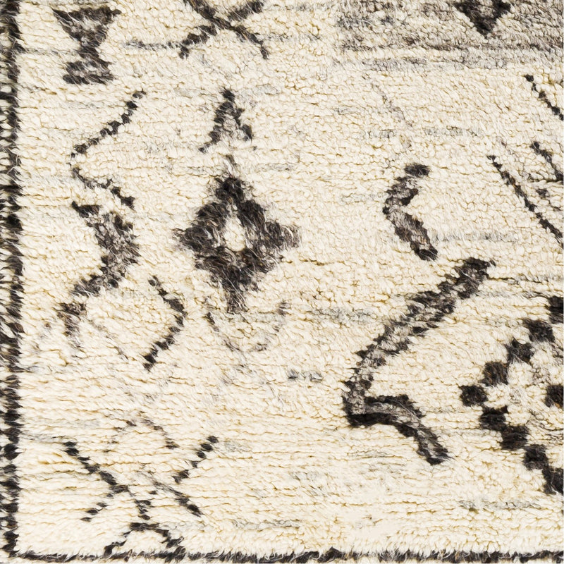 media image for Camille CME-2301 Hand Knotted Rug in Cream & Charcoal by Surya 298