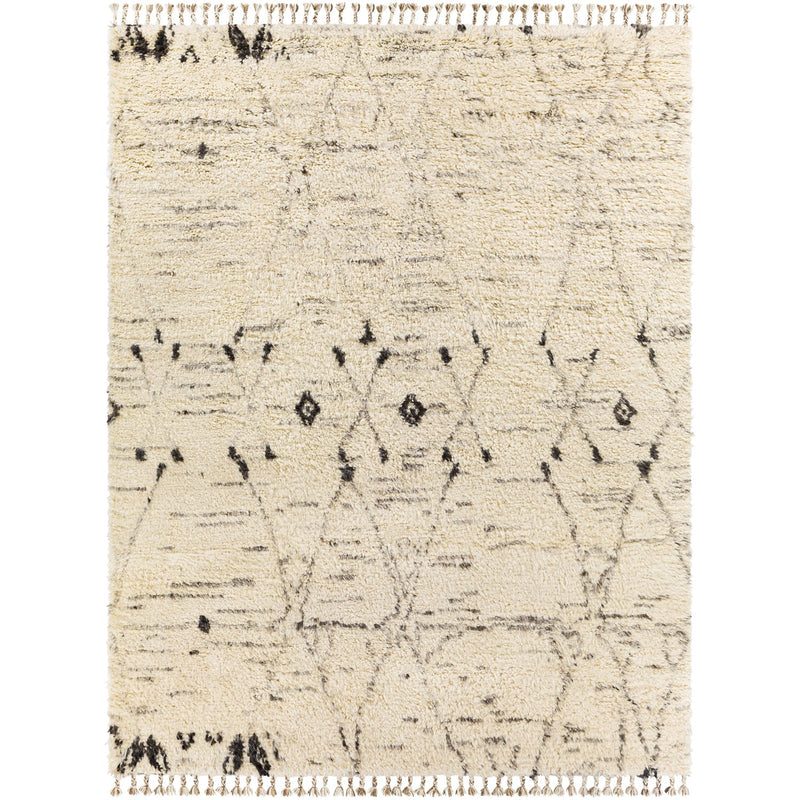media image for Camille CME-2304 Hand Knotted Rug in Cream & Medium Grey by Surya 260
