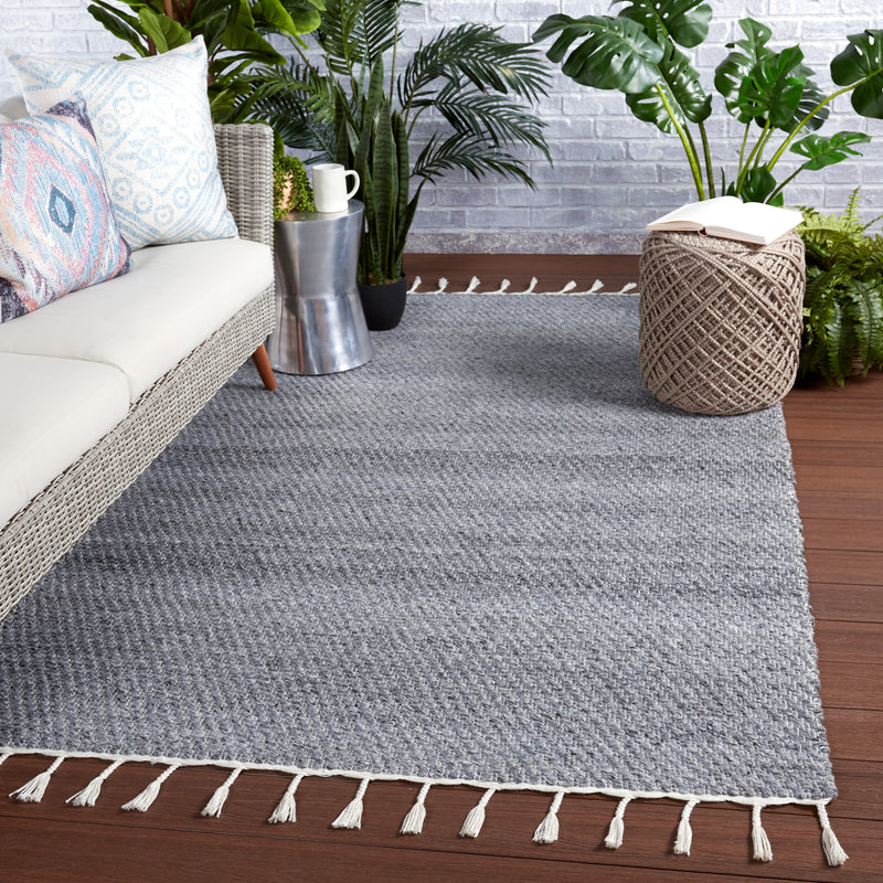 media image for Encanto Indoor/Outdoor Solid Grey & White Rug by Jaipur Living 25