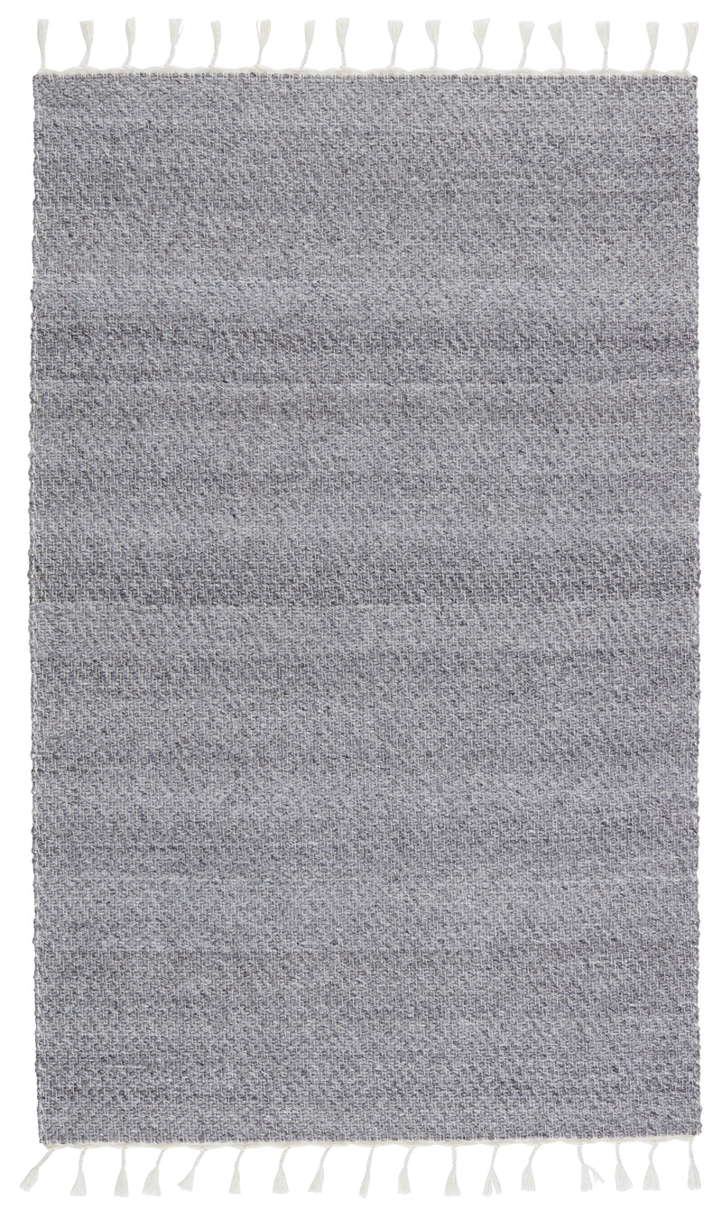 media image for Encanto Indoor/Outdoor Solid Grey & White Rug by Jaipur Living 264