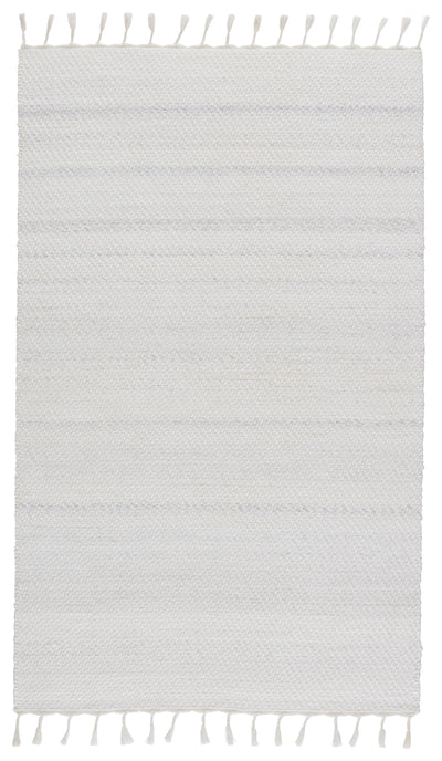 product image of Encanto Indoor/Outdoor Solid White & Light Grey Rug by Jaipur Living 518