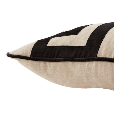 product image for Cosmic Ordella Black & Beige Pillow by Nikki Chu 3 49