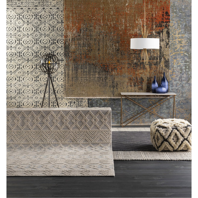 media image for Louvre LOU-2303 Hand Tufted Rug in Black & Ivory by Surya 235